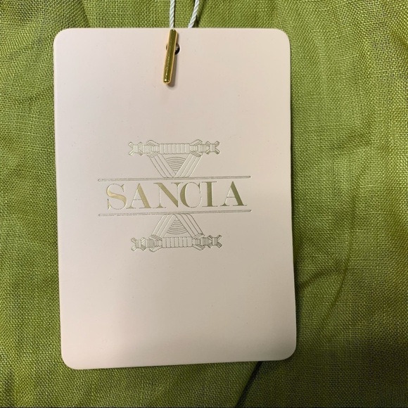 Sancia The Zala Dress New With Tags in Olive Size Small 100 % Linen - Picture 7 of 12